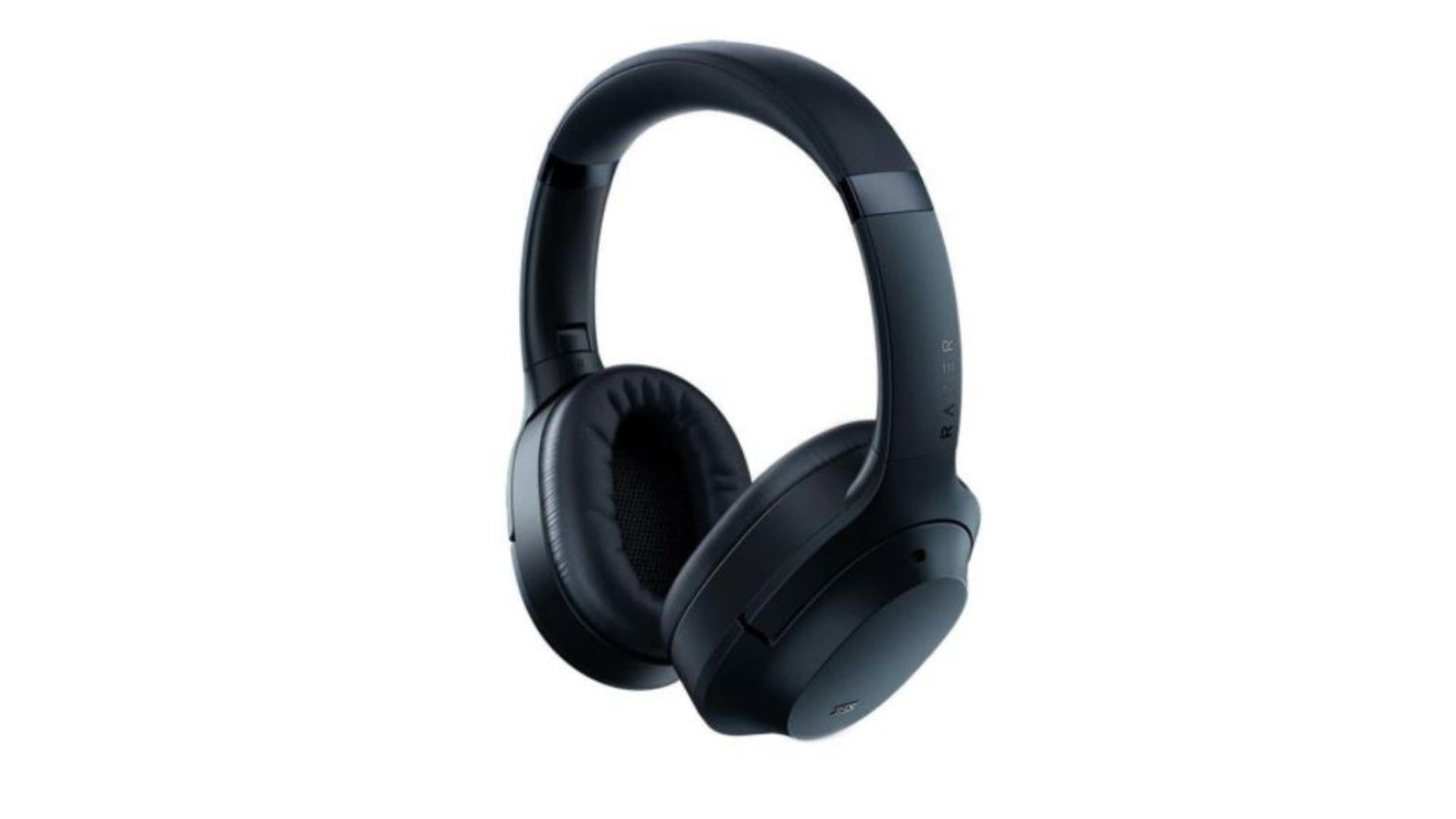 Headset Razer Opus Wireless preto no fundo branco