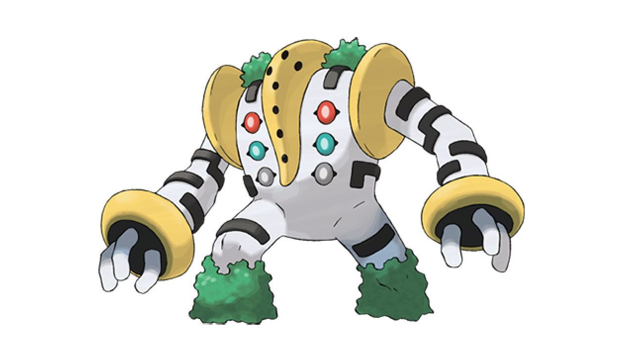 Regigigas no fundo branco