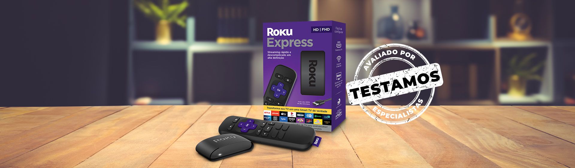 Roku Express, Dispositivo para Transformar TV em smart TV