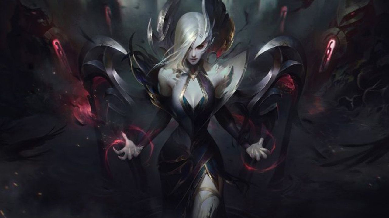LoL skin da Morgana em evento Congregação das Bruxas