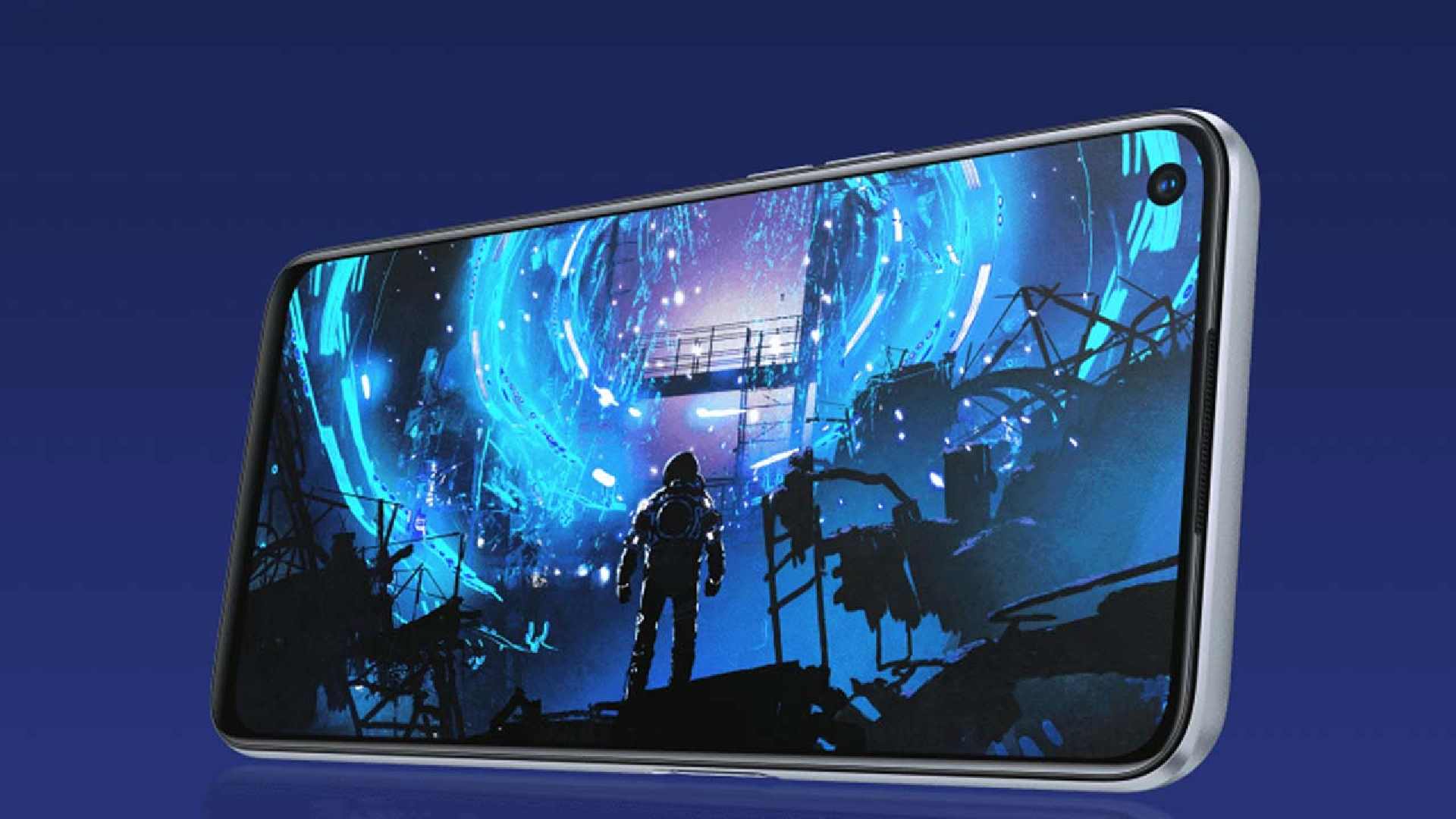 Imagem que destaca a tela do Realme 6