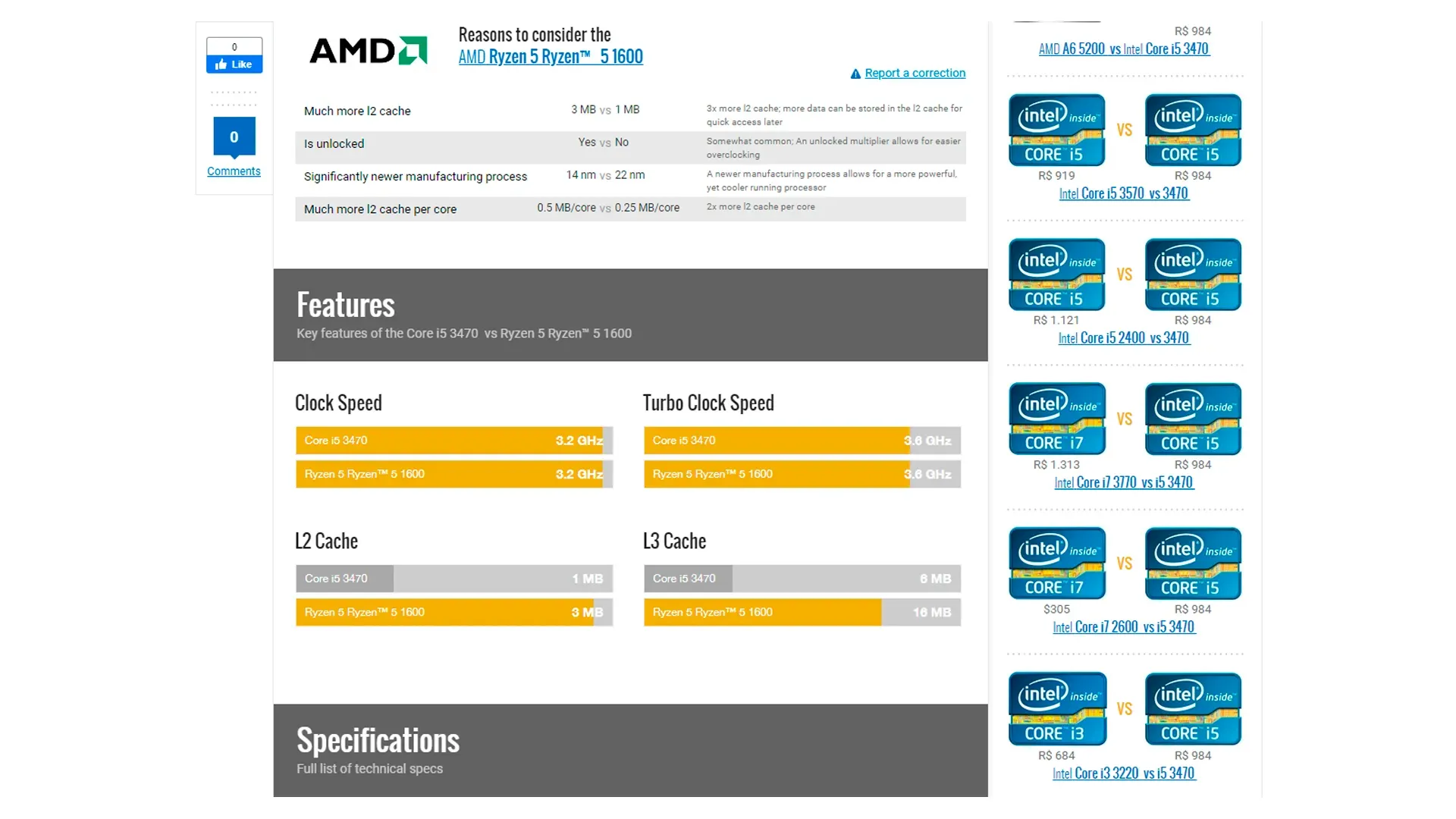 Compare processadores móveis  Comparação de SoC móvel - Versus