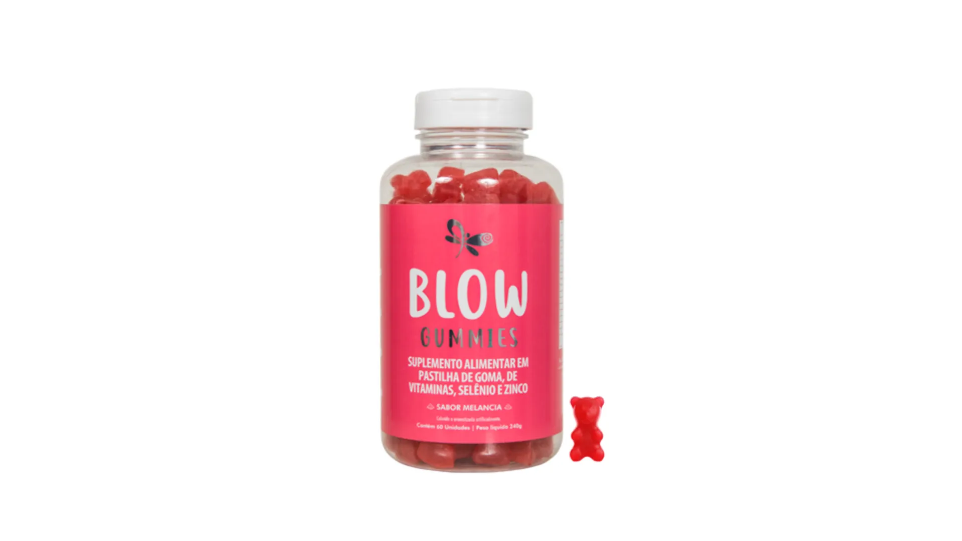 Embalagem de Blow Gummies sabor uva