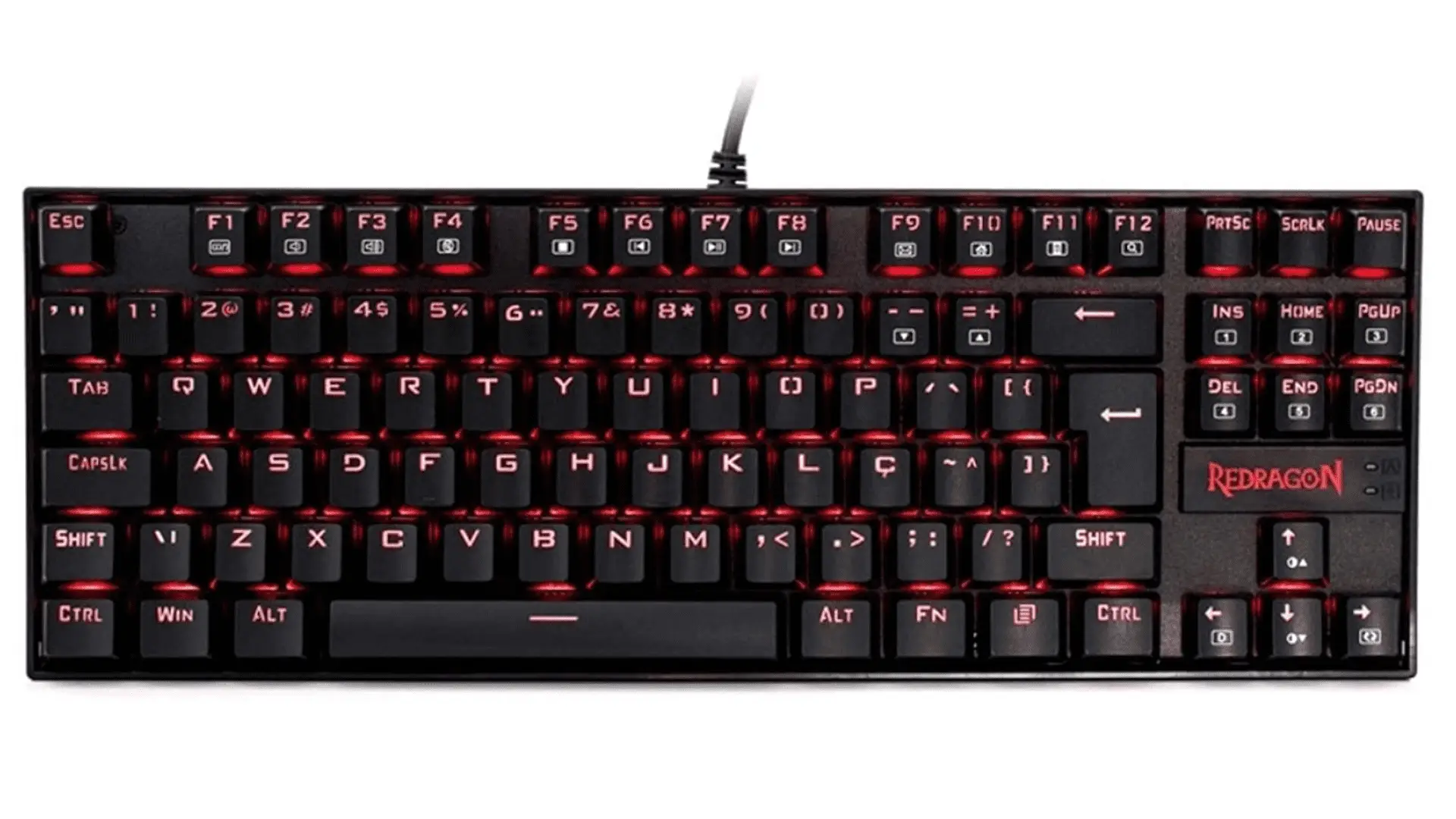 O teclado gamer mecânico barato Kumara K552-2 tem opções com switches diferentes para escolher o seu predileto (Foto: Divulgação/Redragon)