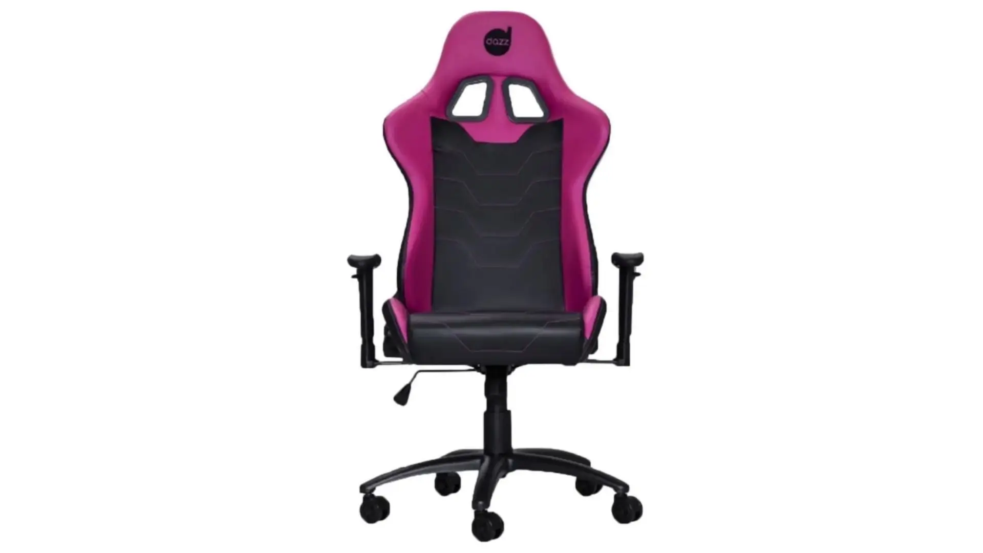 Foto: (Divulgação/Dazz)Cadeira gamer rosa escura e preta Dazz Série M