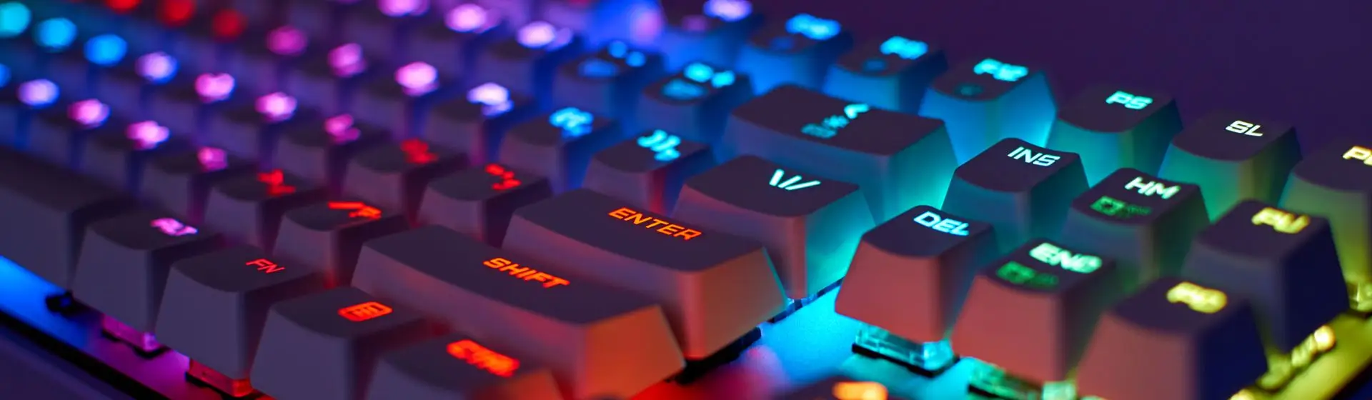 Teclado para PC, teclado mecânico de duas cores para jogos de digitação  para computadores