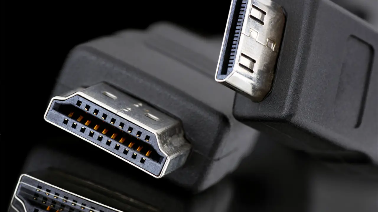 Imagem que mostra dois cabos HDMI