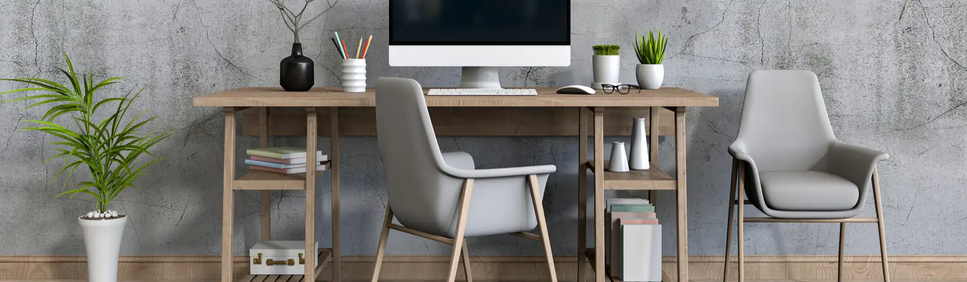 Capa do post: Mesa para home office: 10 opções de diferentes tipos e tamanhos