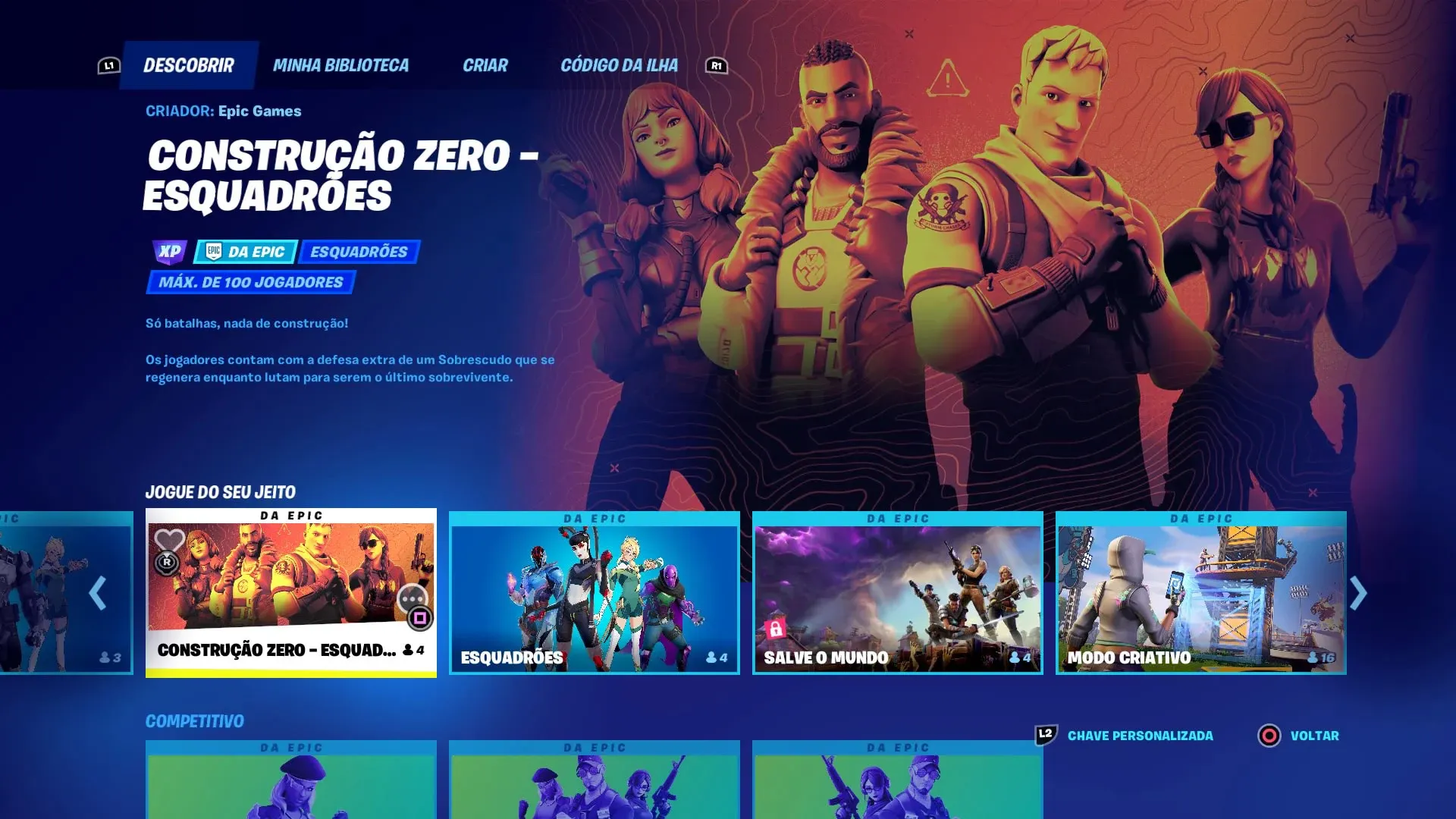 Fortnite exige Windows 10 a partir do capítulo 4