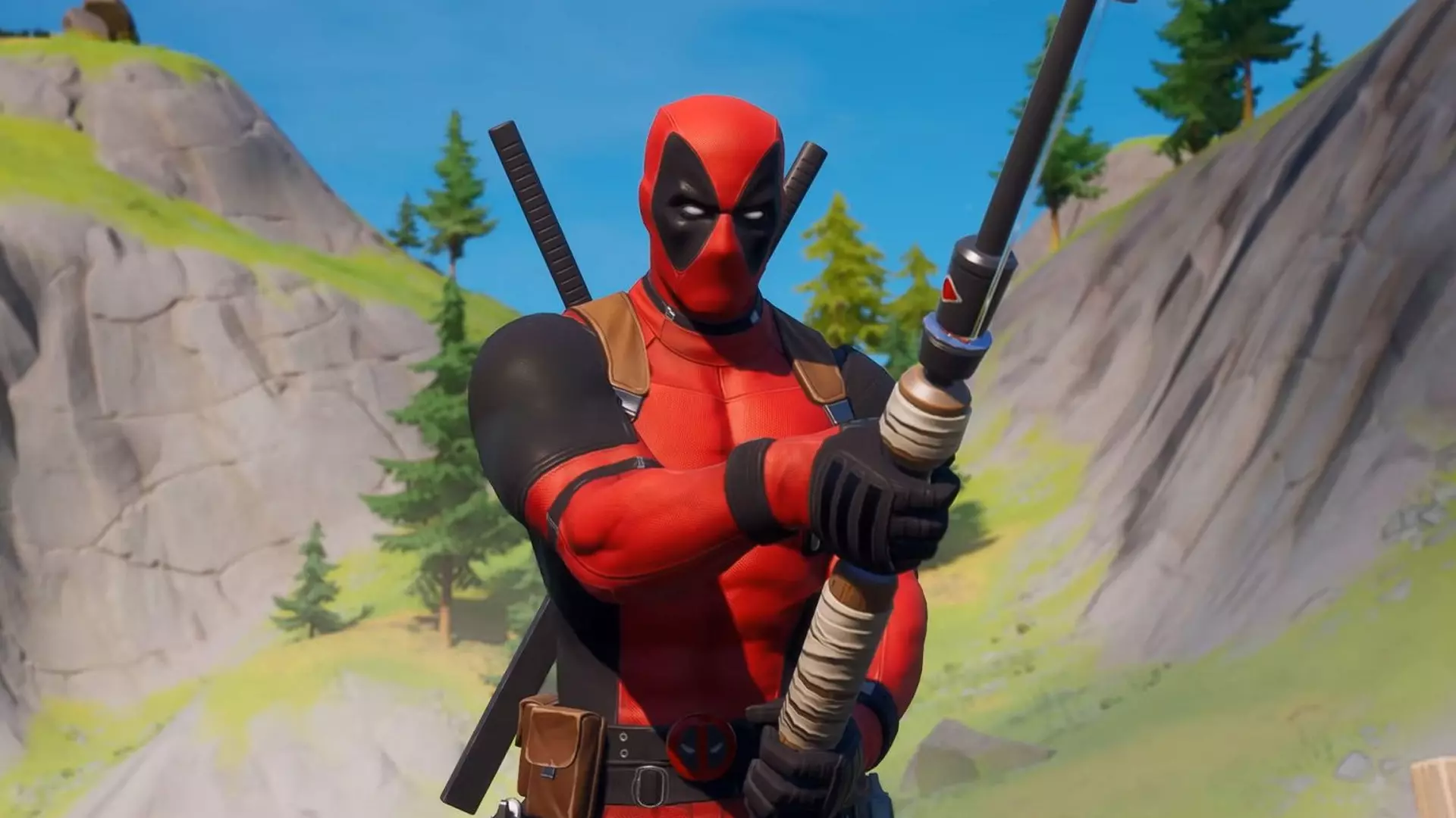 Deadpool é uma das skins Fortnite como destaque na imagem
