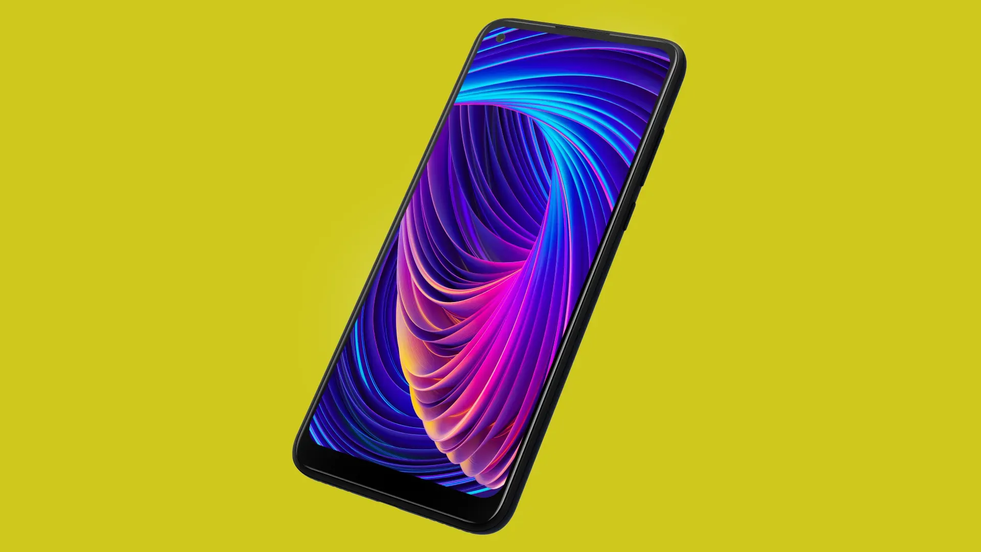 Tela do Philco HIT P13 ao centro com fundo amarelo