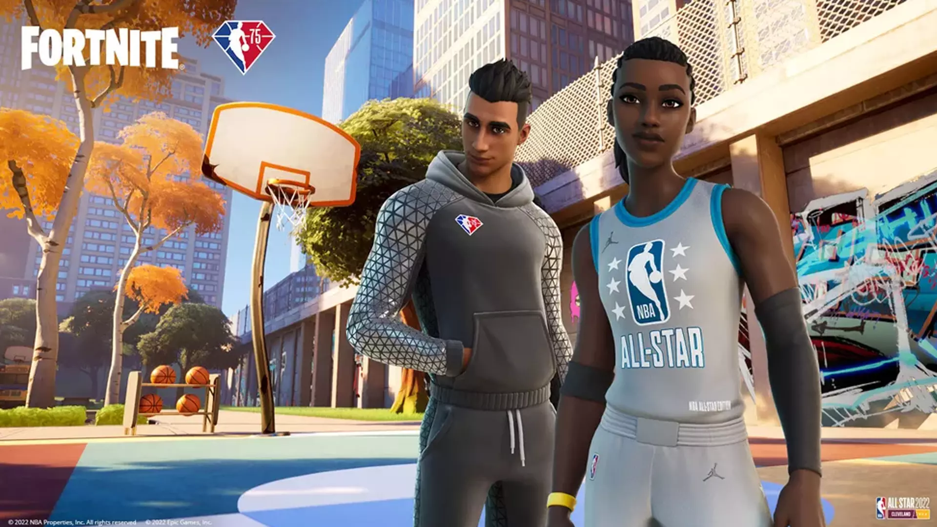 Skins Fortnite NBA com novos conjuntos em destaque