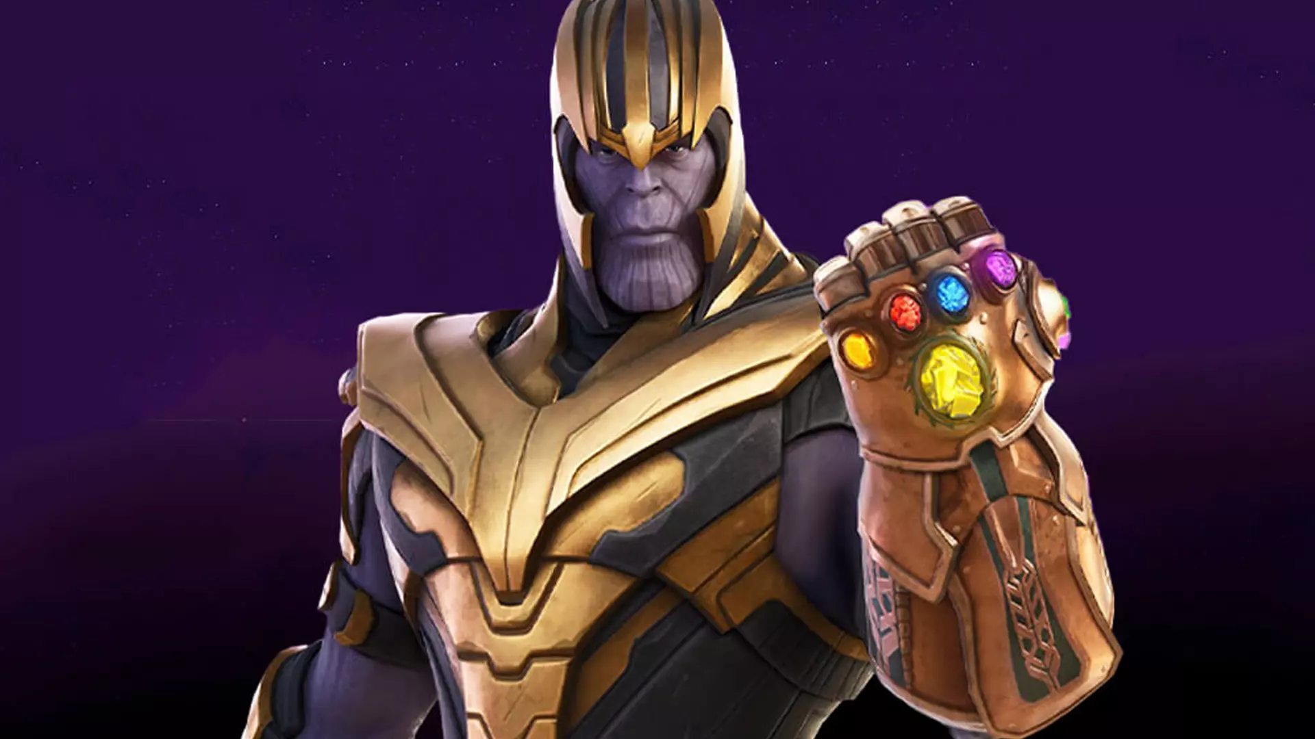 Skin do Fortnite do personagem Thanos como destaque