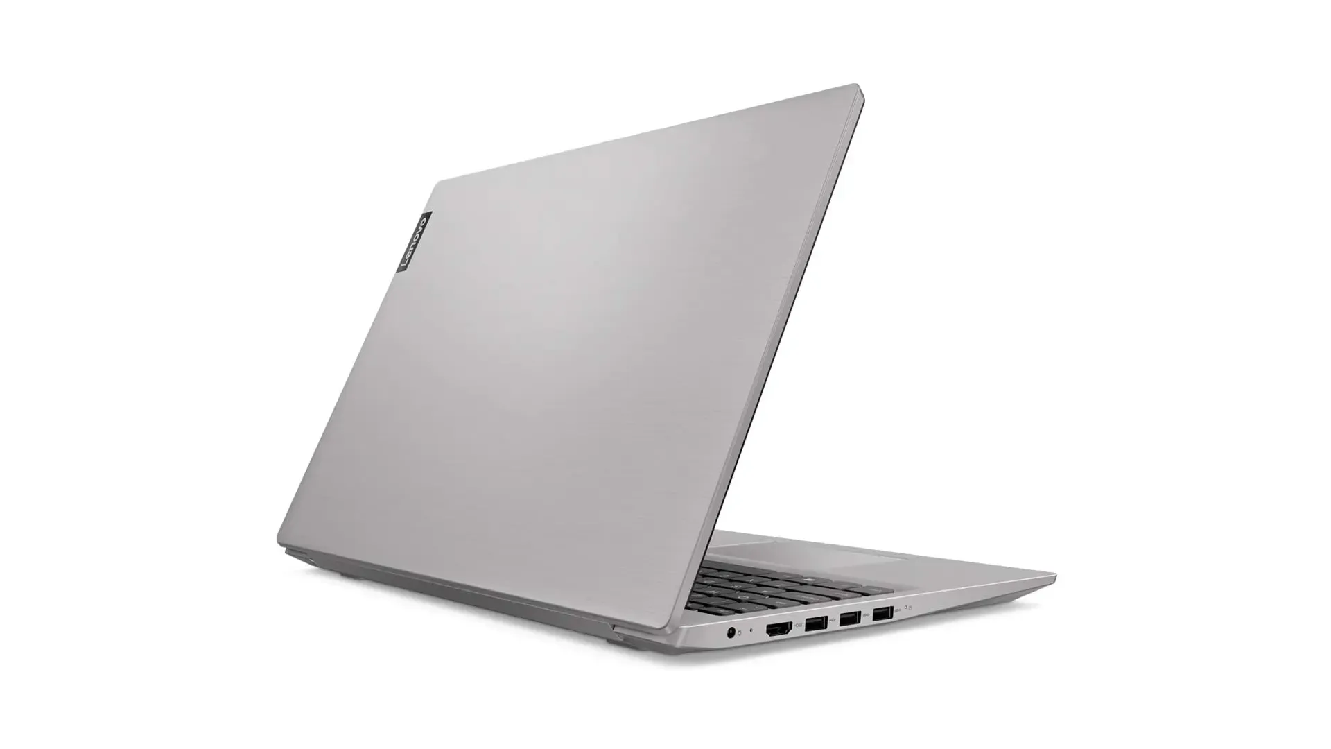 Imagem do Lenovo IdeaPad S145 Ryzen 5 e conexões laterais