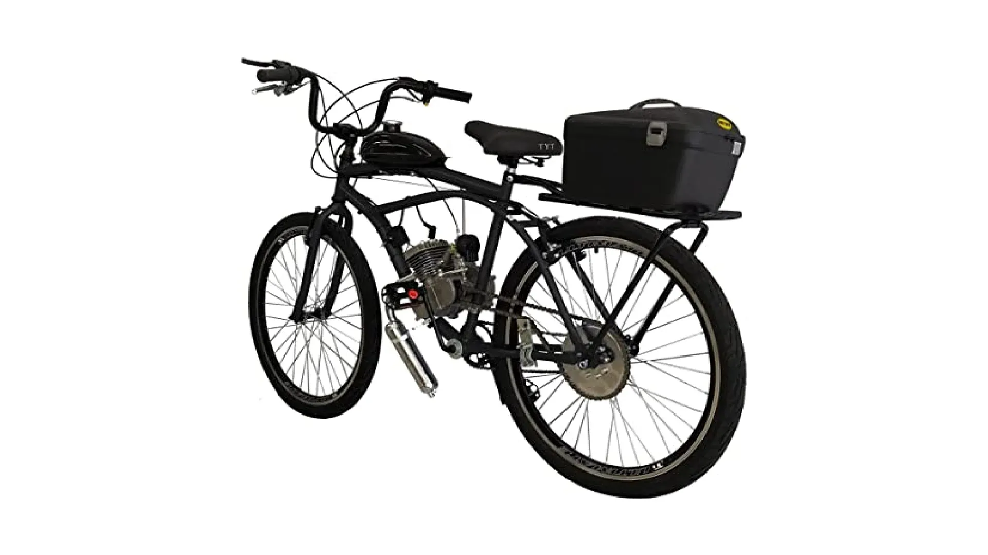 Bicicleta Motorizada Rocket Beach Cargo preta