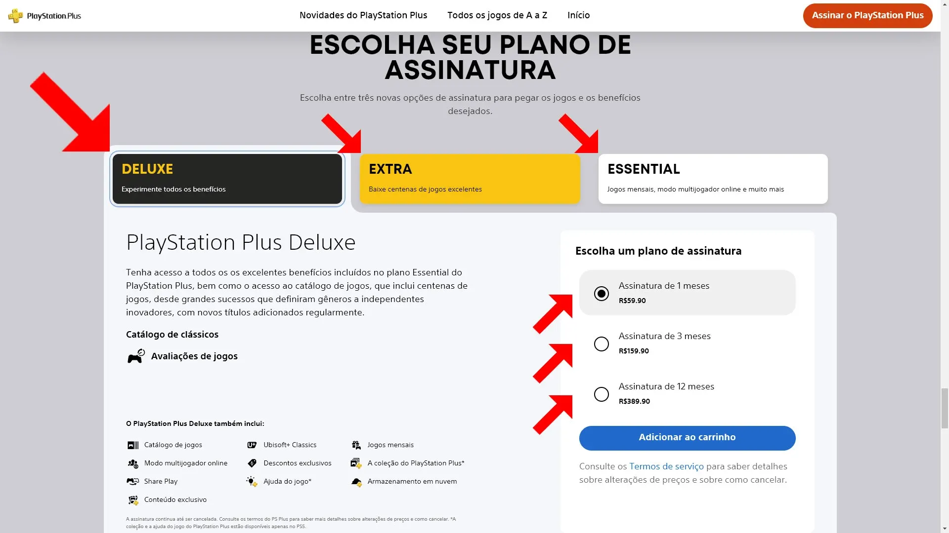 Playstation Plus Deluxe 3 Meses Assinatura Brasil - Código Digital