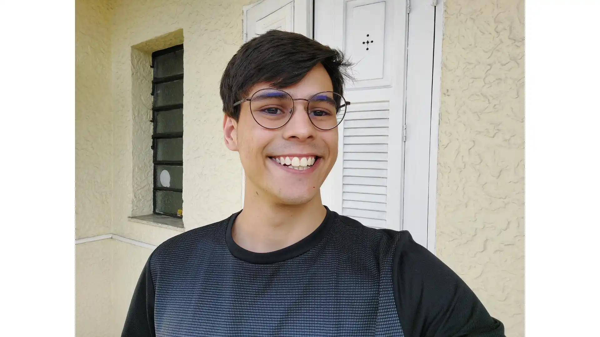 Selfie tirada com a câmera frontal do A52s 5G