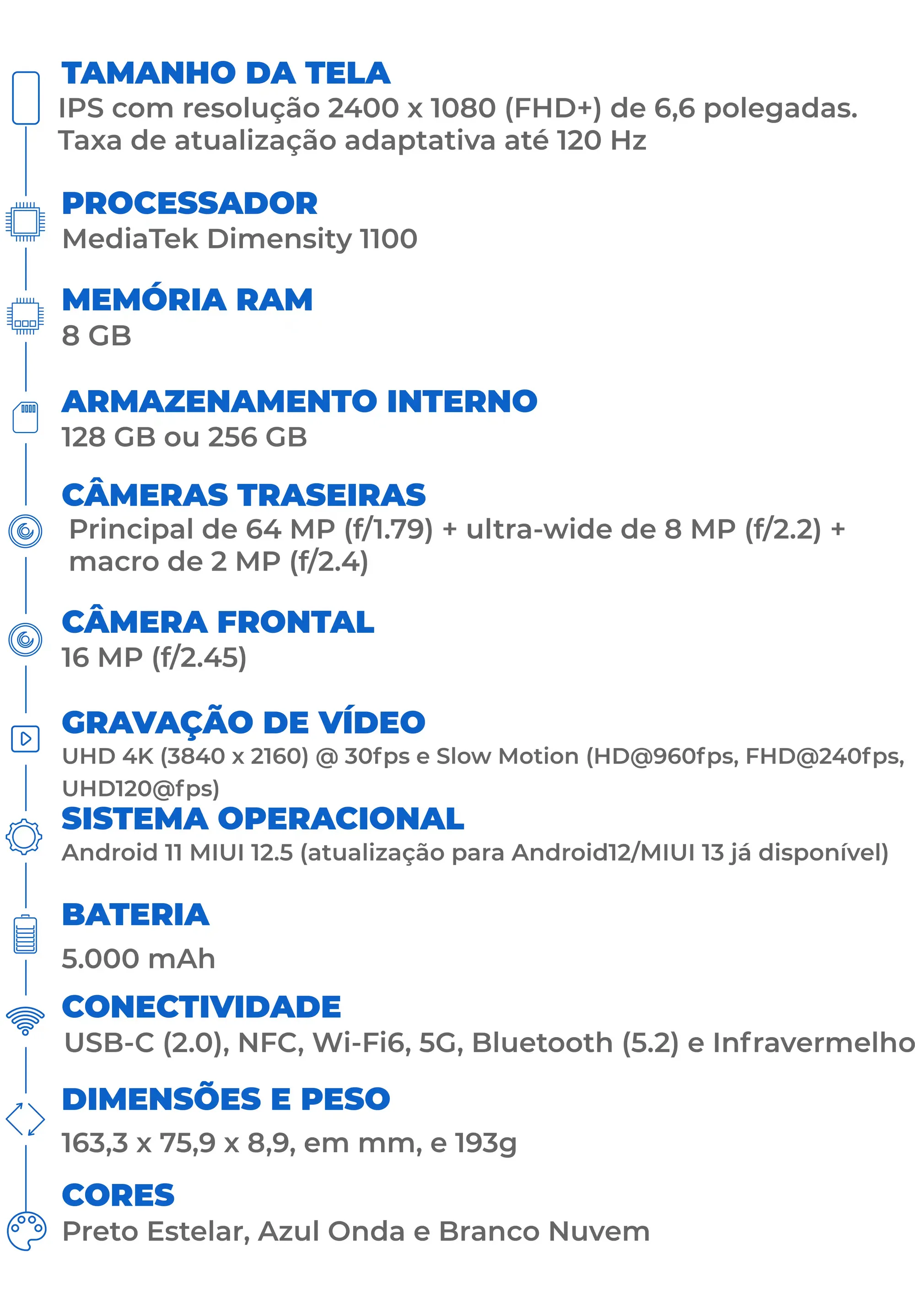 Poco X3 GT: ficha técnica do celular Xiaomi