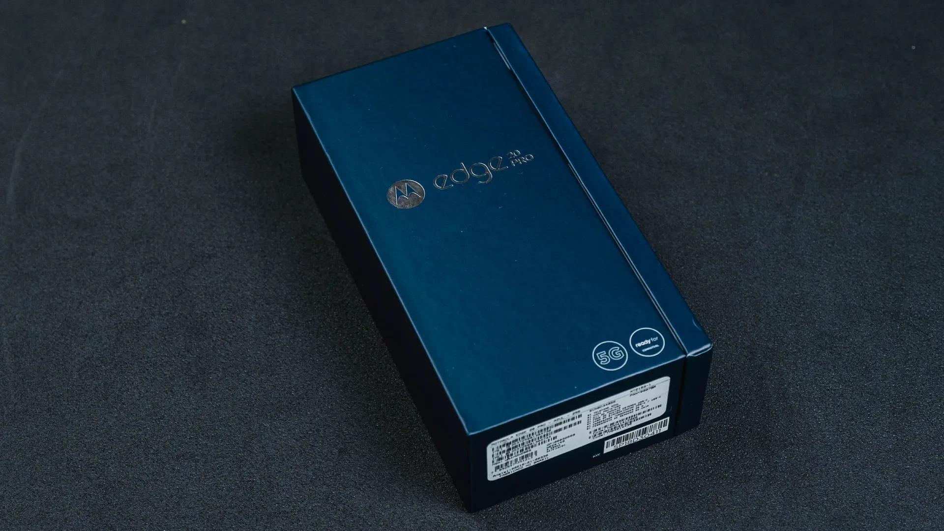 Caixa do smartphone Motorola Edge 20 Pro