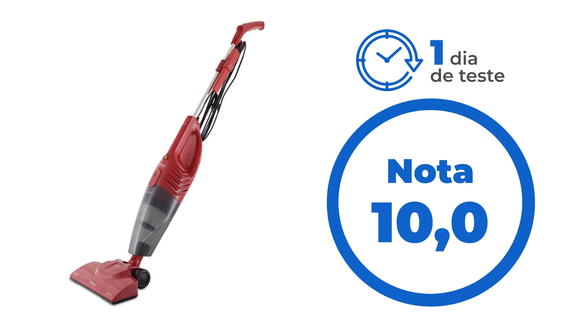 Imagem com o aspirador de pó 2 em 1 Philco Multiclean PAS1300