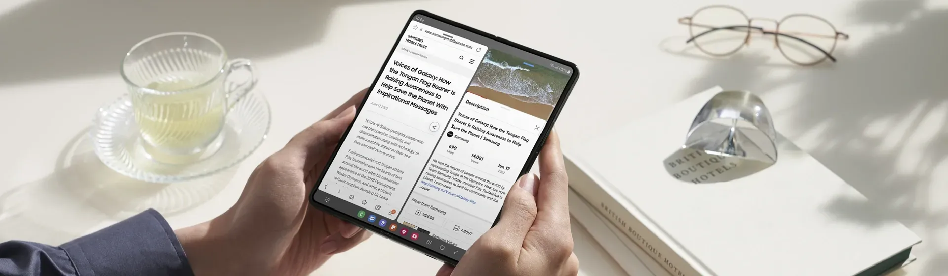 As diferenças entre o Samsung Galaxy Z Fold 3 vs Z Fold 4