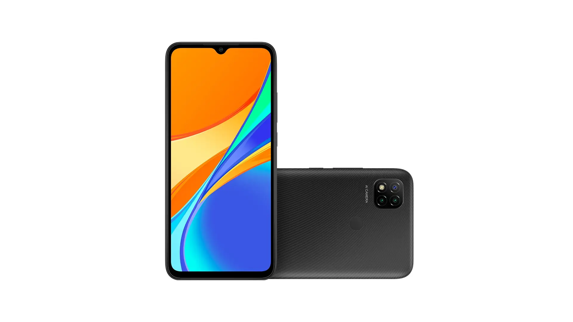Xiaomi Redmi 9C no fundo branco