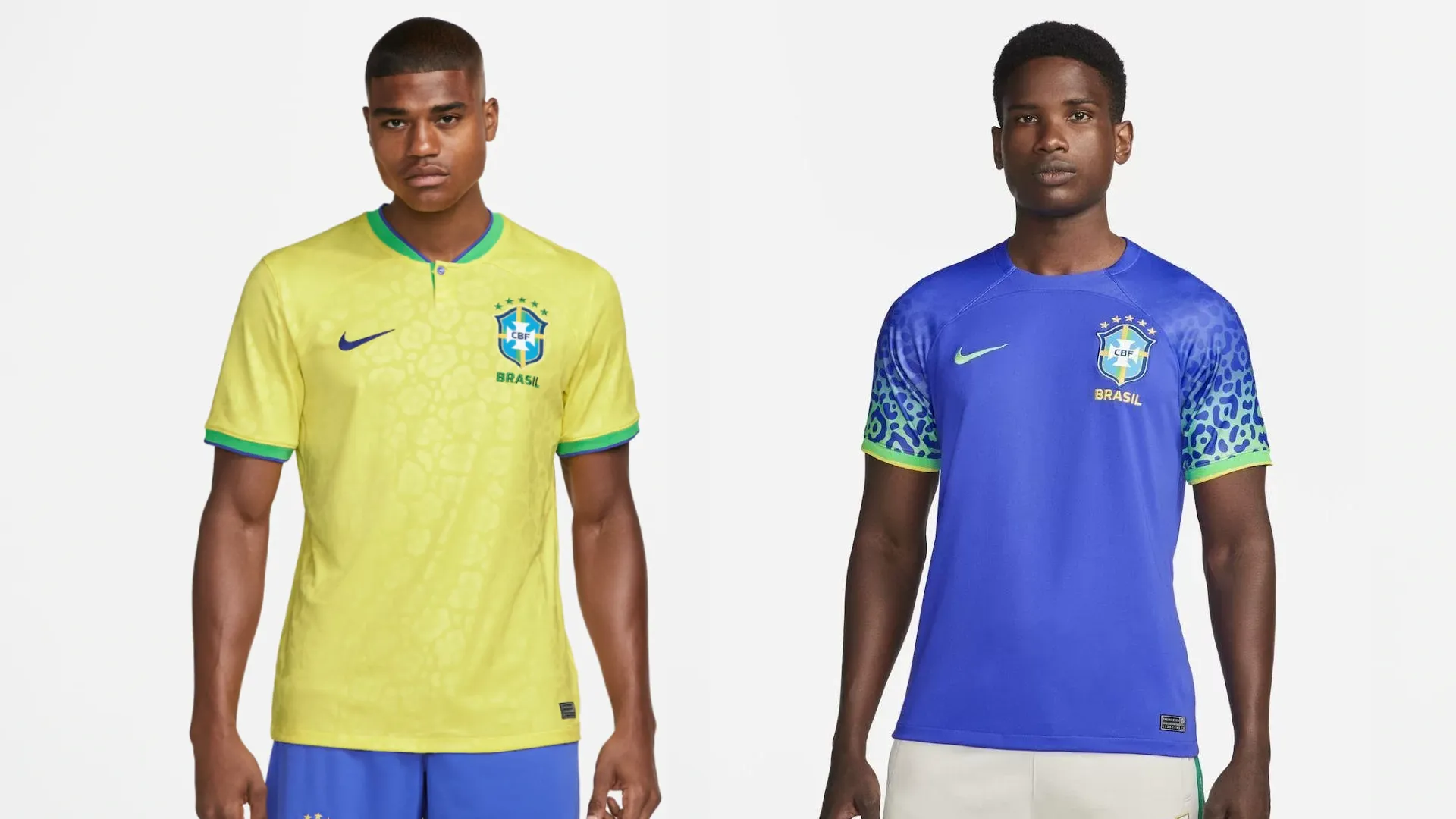 Camiseta Nike Brasil II 2022/23 Masculina Manga Garra [Azul]