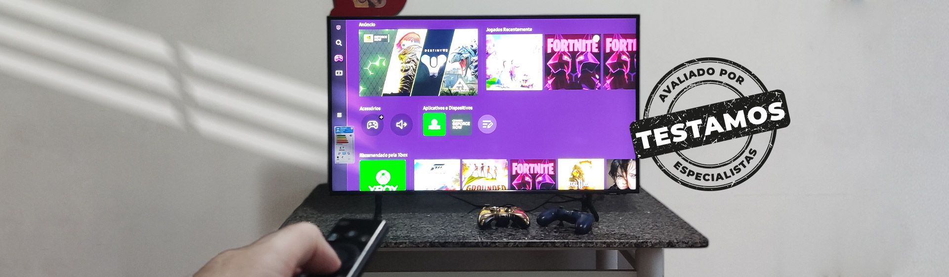 Samsung Crystal BU8000 de 43: uma smart TV para quem não tem vídeo game e  quer jogar sem gastar muito