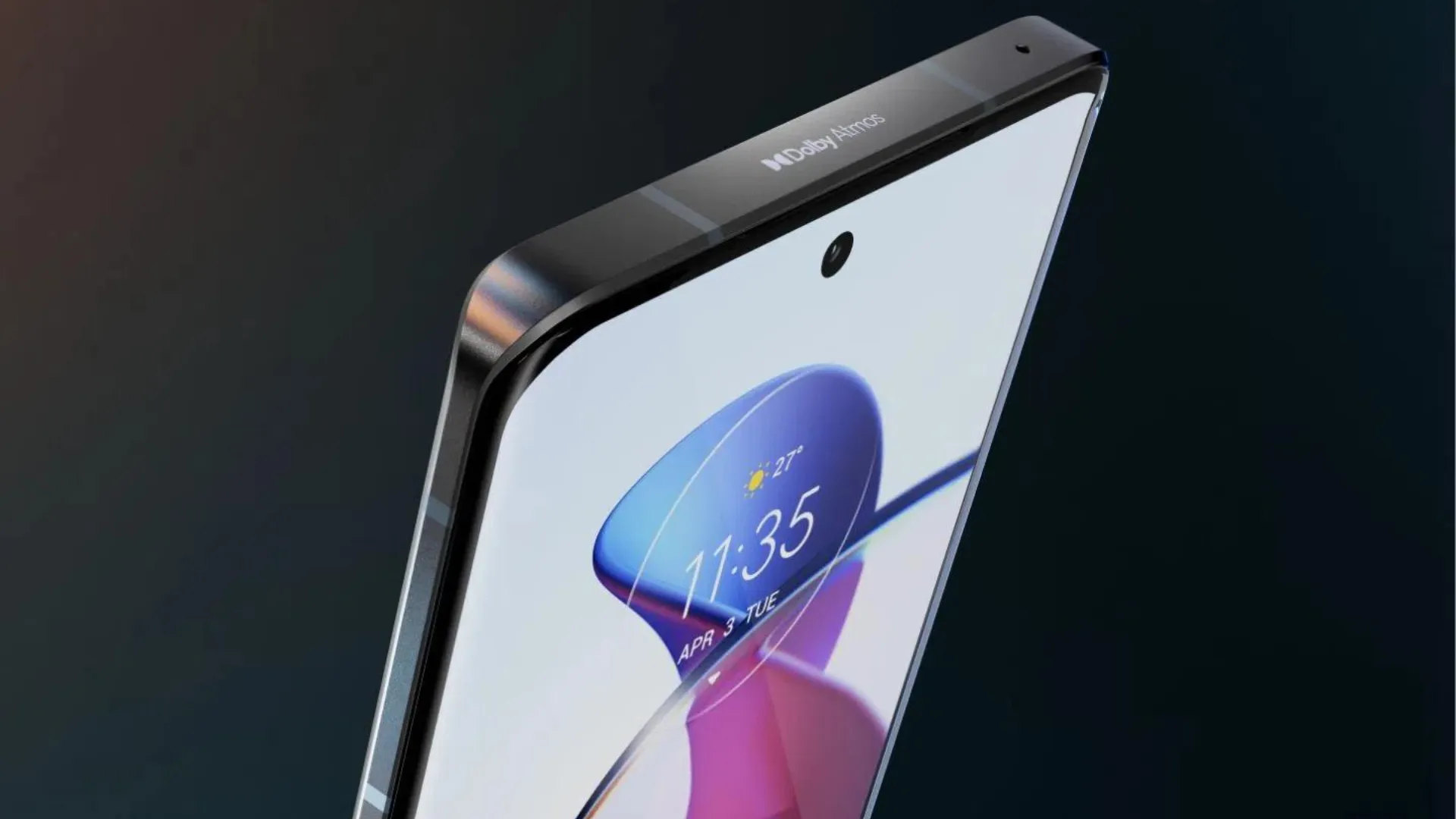 Moto Edge 30 Fusion com tela em evidência