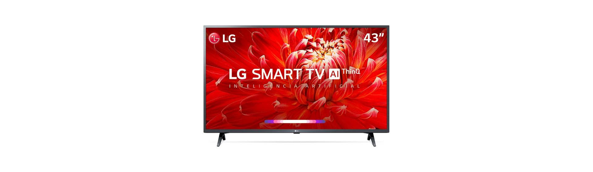 Smart TV LED 43 LG ThinQ AI Full HD HDR 43LM6370PSB com o Melhor