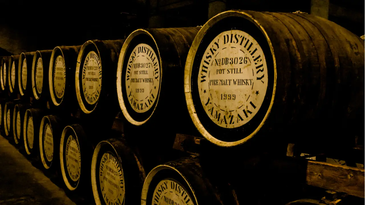 Imagem de barris de Whisky