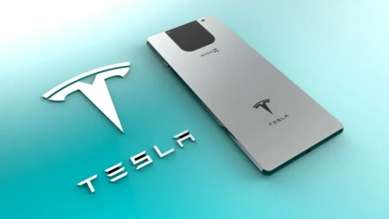conceito de celular tesla