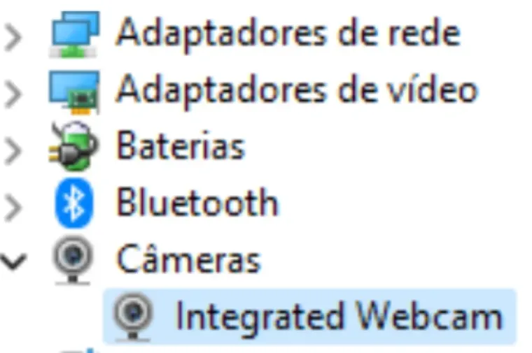 Imagem do tutorial de como atualizar os drivers da câmera