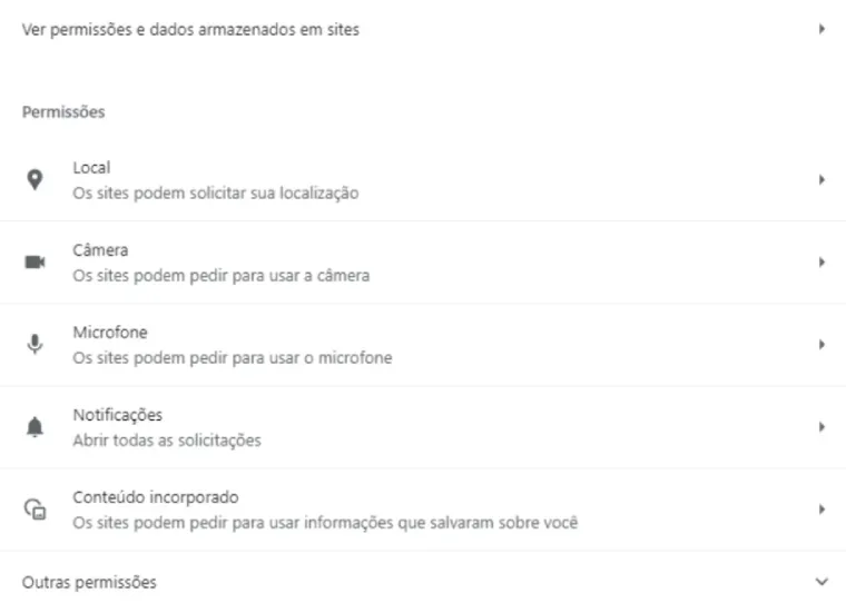 Imagem do tutorial de como ativar a câmera do notebook no google chrome