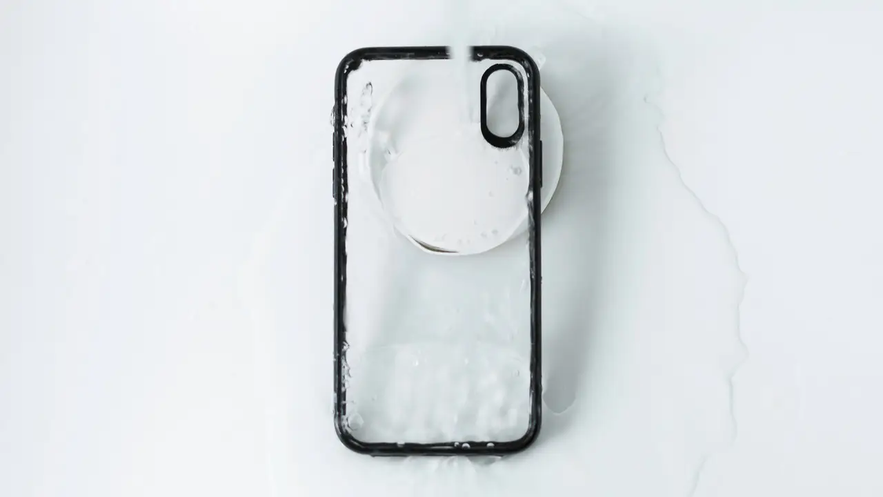 foto mostrda como limpar capinha transparente