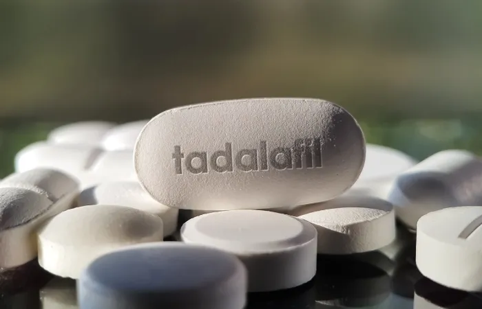 Imagem de um comprimido de Tadalafila