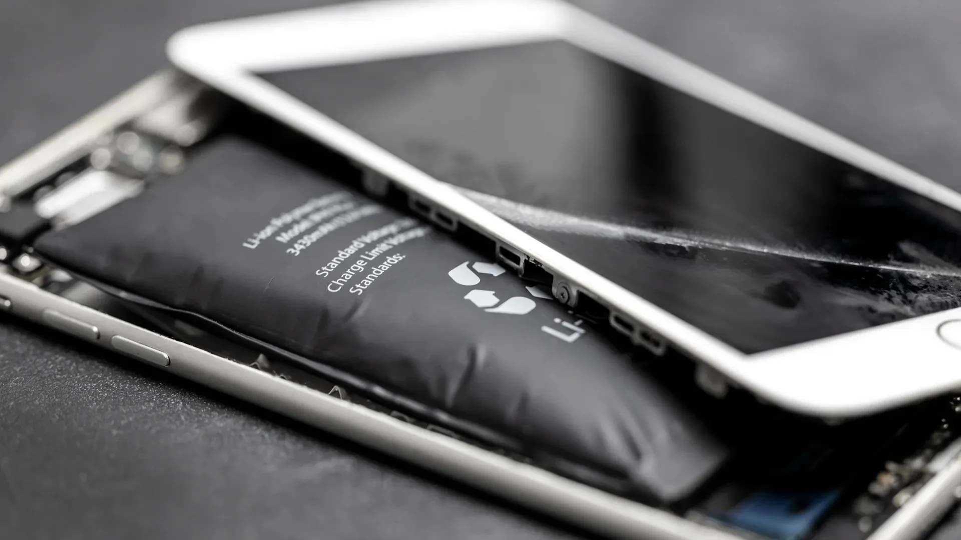 Imagem de um celular iPhone com bateria estufada