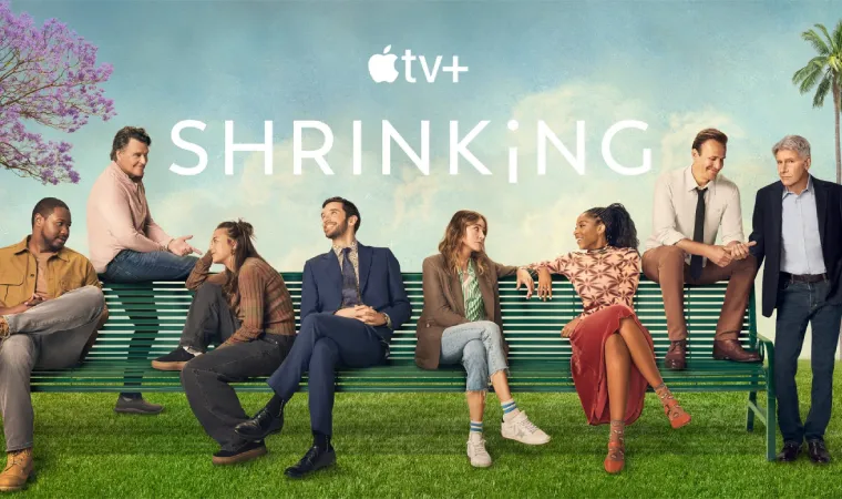 Imagem de divulgação da série Shrinking disponível na Apple TV+