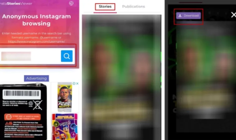 Imagem para ilustrar o tutorial de como baixar Stories