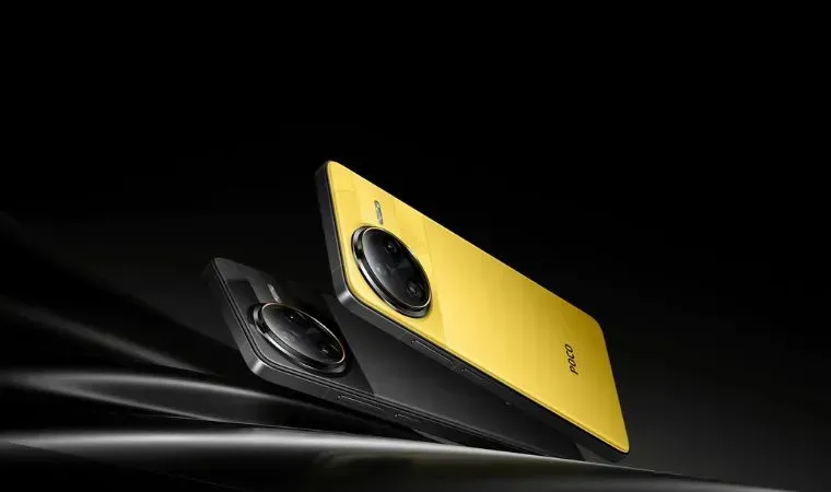 Dois celulares, um preto e outro amarelo, estão sobrepostos