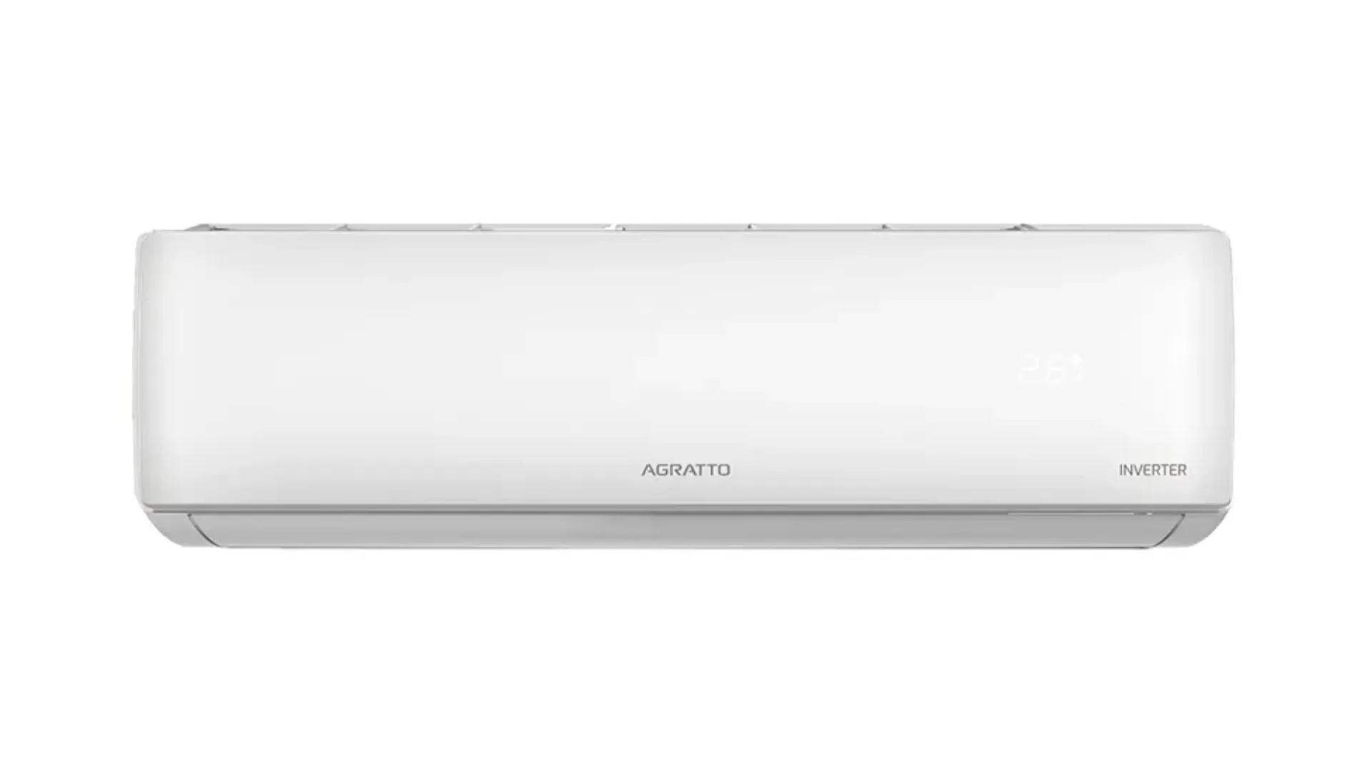 Ar-condicionado Agratto Split branco de frente 