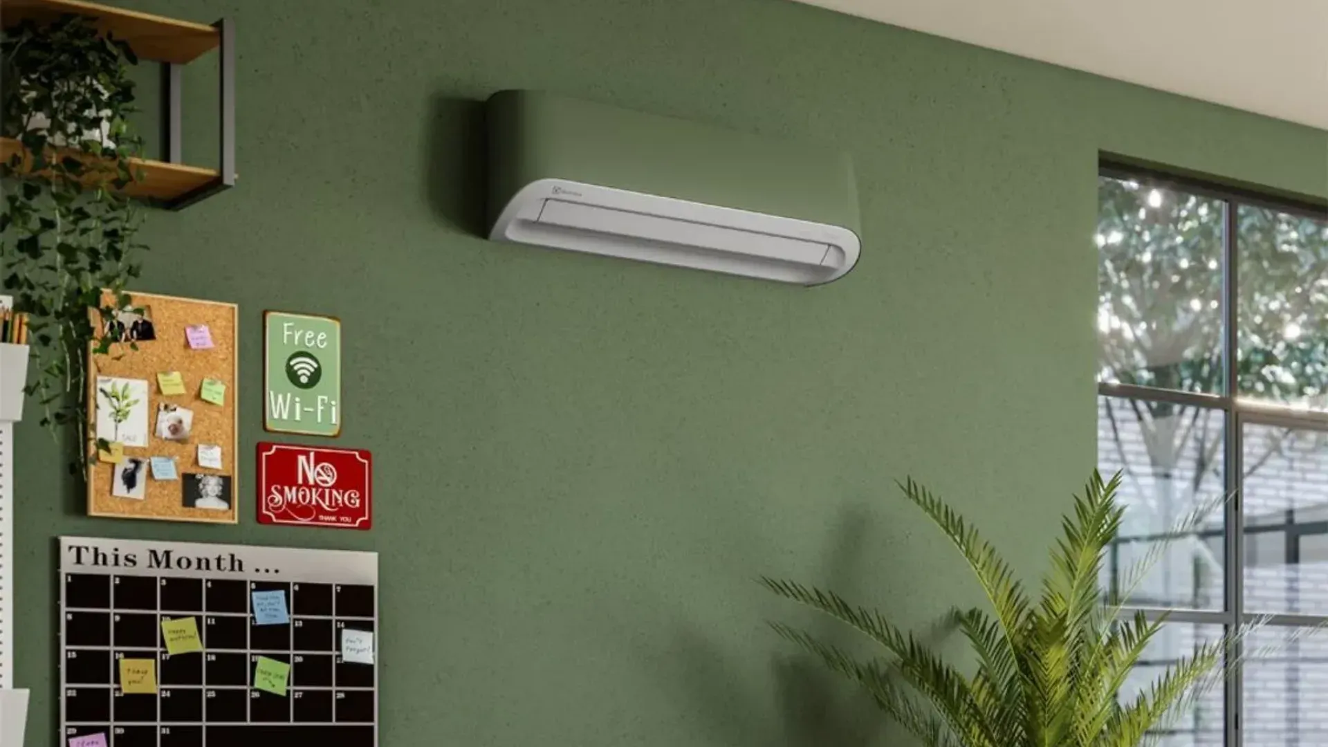 Ar-condicionado Electrolux Color Adapt instalado no ambiente