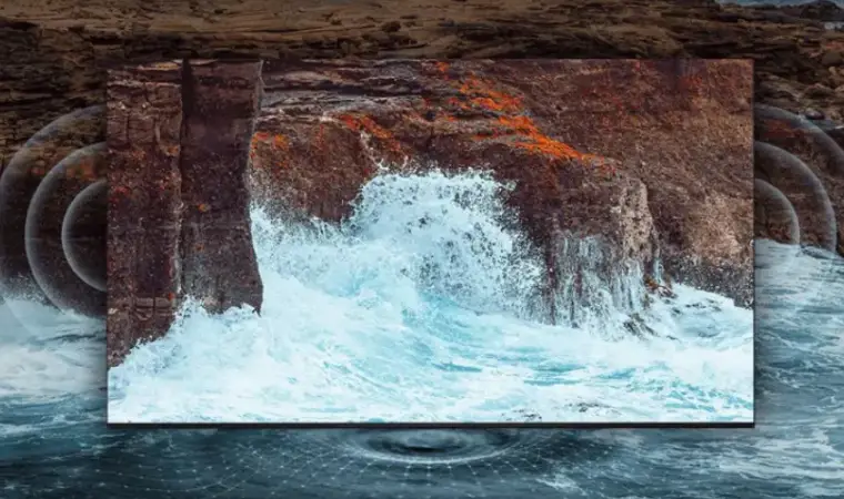 imagem ilustra qualidade sonora da TV QLED C655