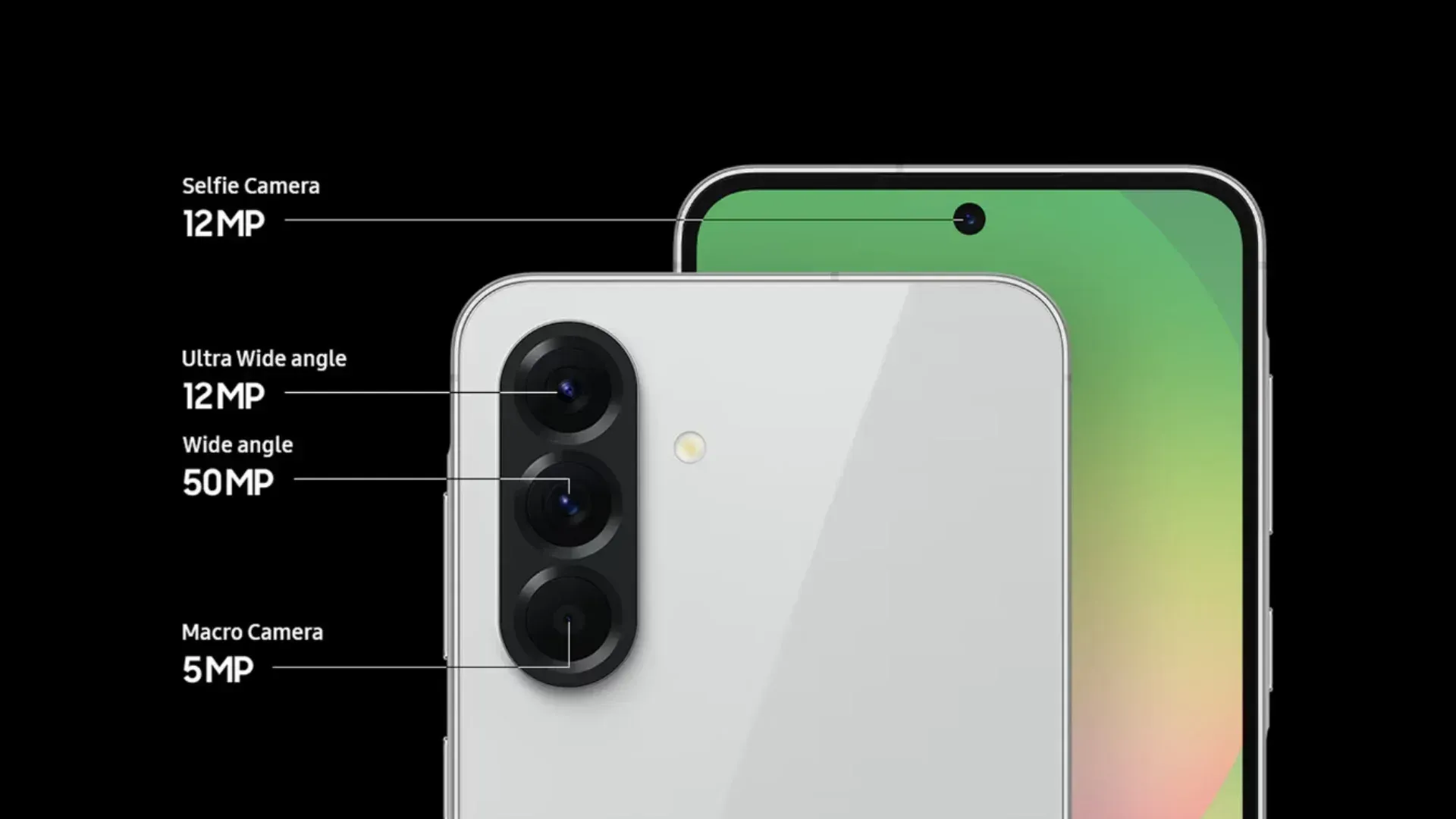 Imagem mostra detalhes das câmeras e especificações de um celular