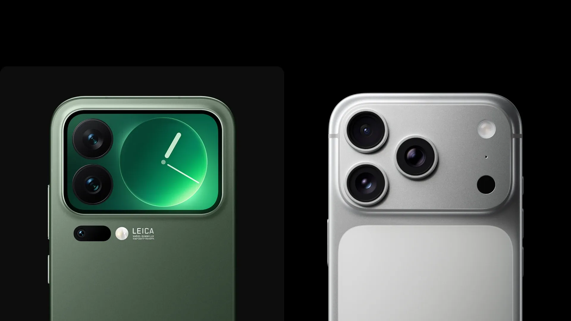 Comparativo de câmeras do Xiaomi 17 Pro Max e iPhone 17 Pro Max em close