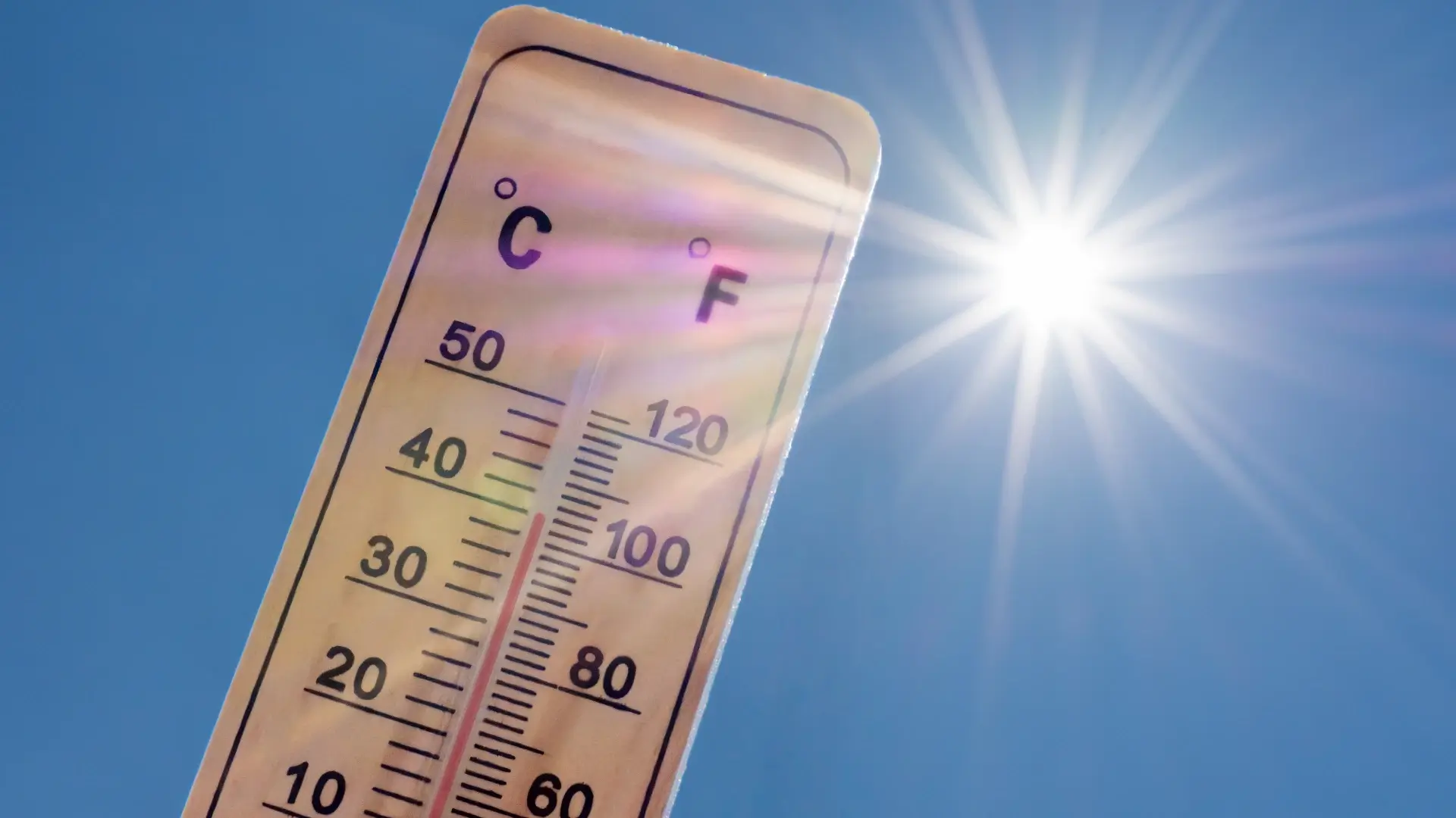 Marcador de temperatura em 40ºC