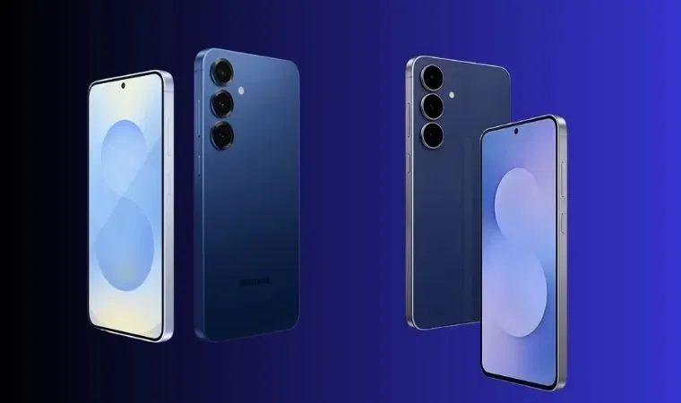 Quatro modelos de celulares da linha S25 da Samsung estão lado a lado