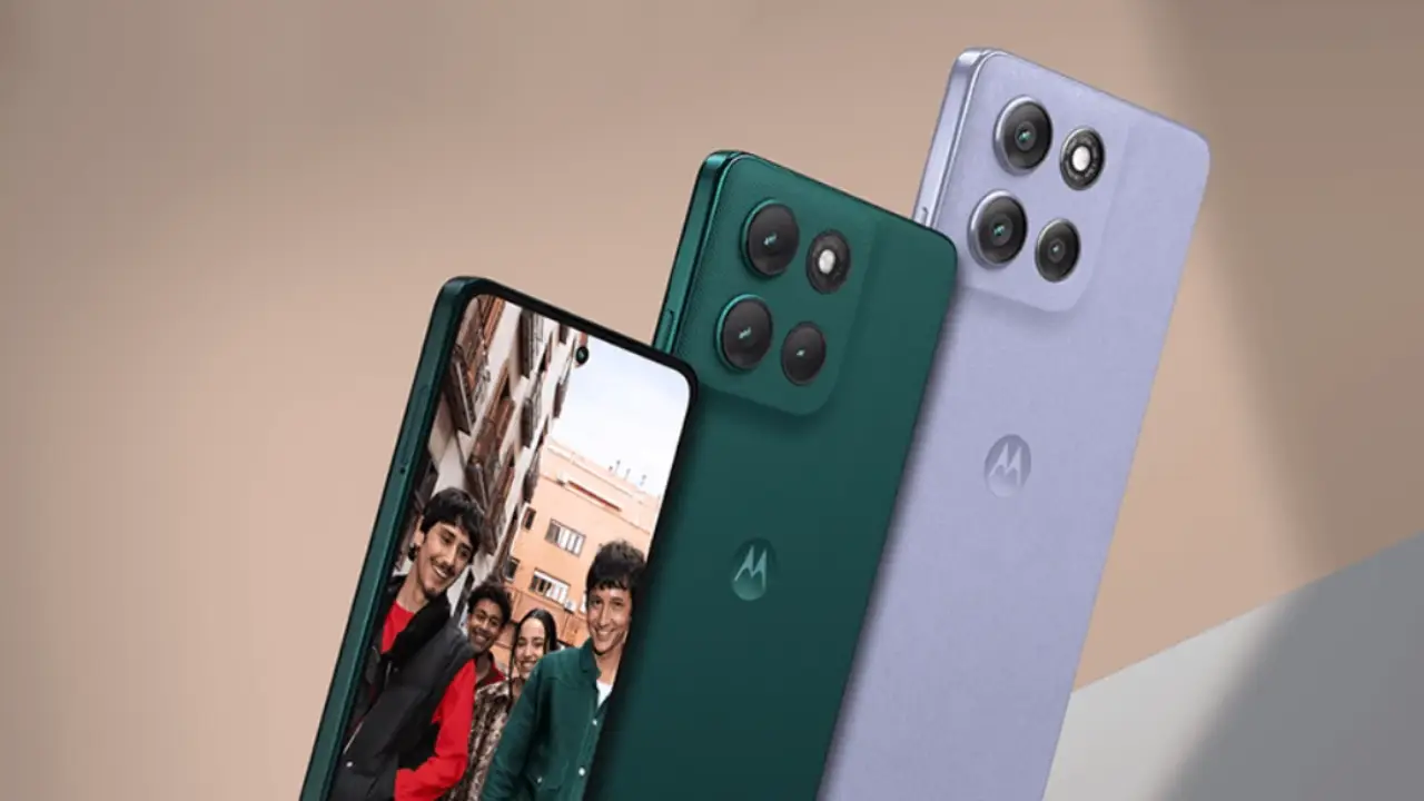 Moto G86 na Black Friday exibido em diferentes cores com foco no design e certificação militar