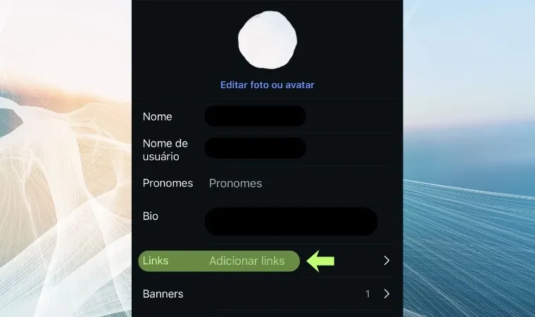 Imagem mostra o print de uma tela de perfil do instagram
