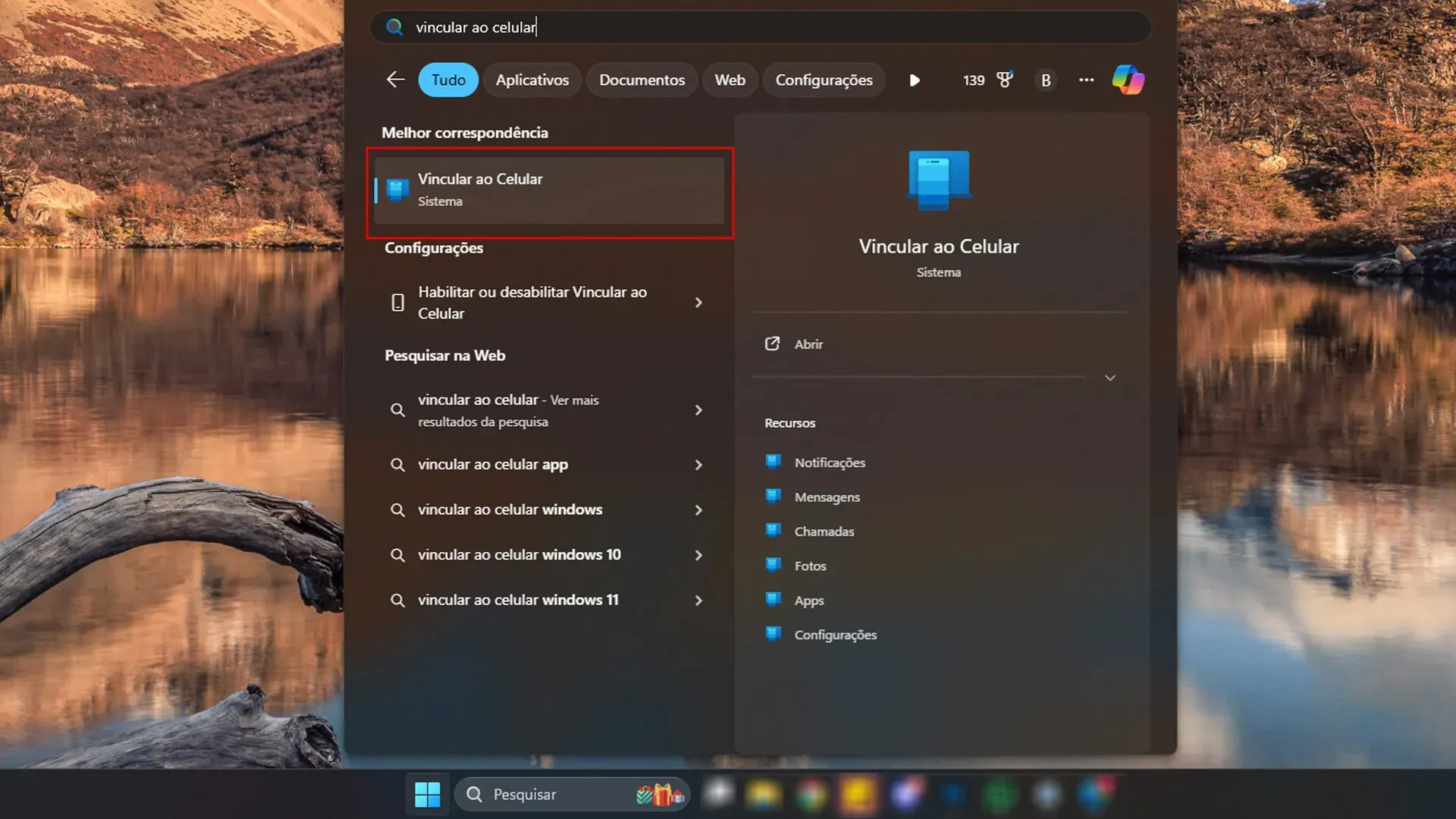 Imagem do tutorial de como espelhar o celular em PC com Windows 11.